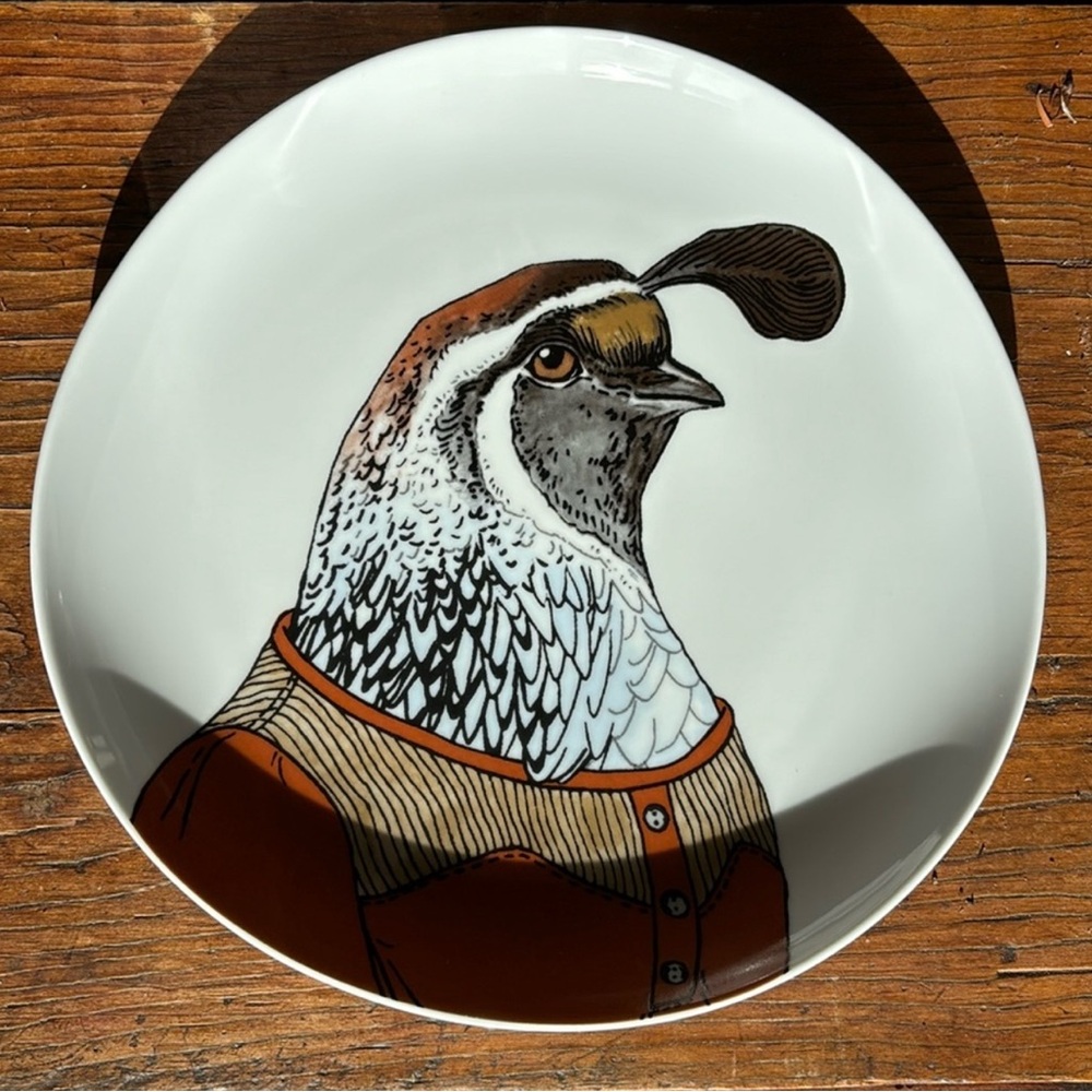 Brand New West Elm Bird Plate